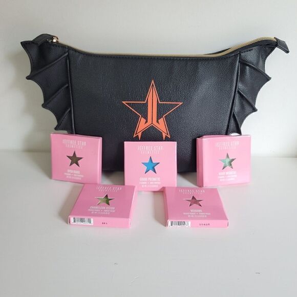 Jeffree Star bundle batwing cosmetic bag and 5 eyeshadows - Picture 3 of 10